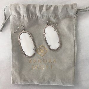 Kendra Scott white drop earrings